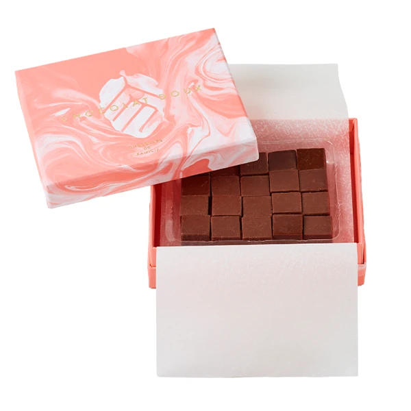 喉に張り付きにくく体温で溶けるショコラドゥの本格チョコレート