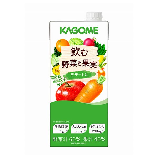 カゴメ飲む野菜と果実 デザートに 1L×6本