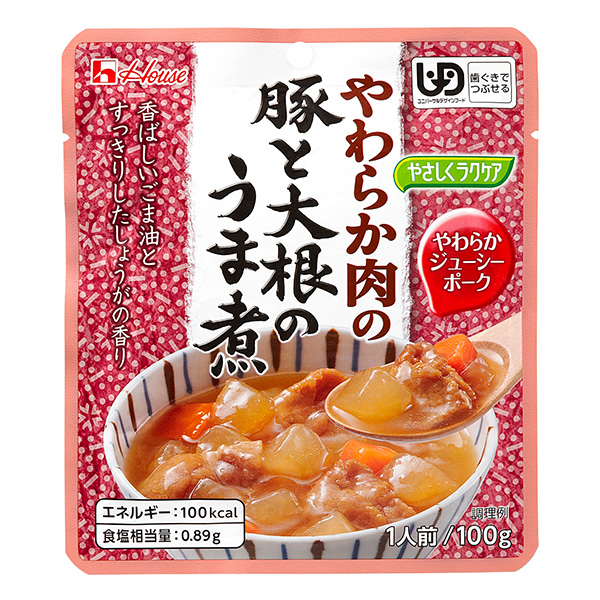 やさしくラクケア やわらか肉の豚と大根のうま煮100g