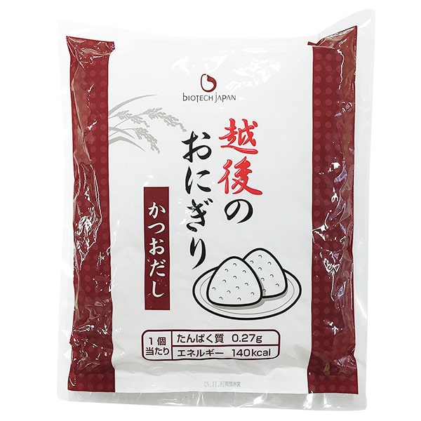 たんぱく質調整 越後のおにぎり かつおだし 90g×6個