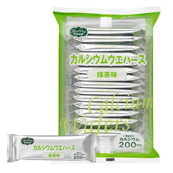カルシウムウエハース 抹茶味 6.5g×14枚
