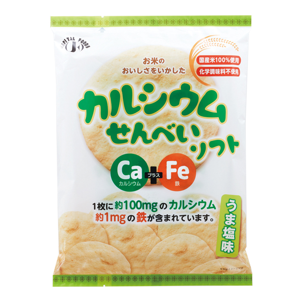カルシウムせんべいソフトタイプ うま塩味 7g×12枚